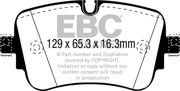 EBC Brakes DP42299R - Kit de plaquettes de frein, frein à disque cwaw.fr