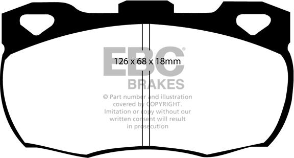 EBC Brakes DP4708R - Kit de plaquettes de frein, frein à disque cwaw.fr