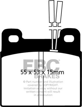 EBC Brakes DP508 - Kit de plaquettes de frein, frein à disque cwaw.fr