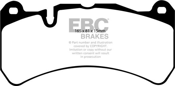 EBC Brakes DP51591NDX - Kit de plaquettes de frein, frein à disque cwaw.fr