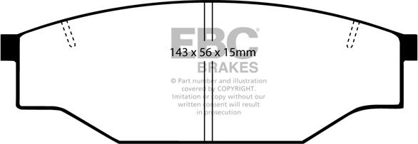 EBC Brakes DP539 - Kit de plaquettes de frein, frein à disque cwaw.fr