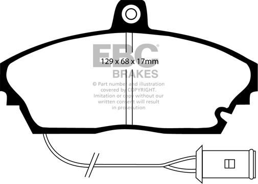 EBC Brakes DP643 - Kit de plaquettes de frein, frein à disque cwaw.fr