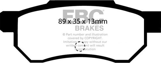 EBC Brakes DP642 - Kit de plaquettes de frein, frein à disque cwaw.fr