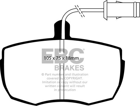 EBC Brakes DP6622 - Kit de plaquettes de frein, frein à disque cwaw.fr