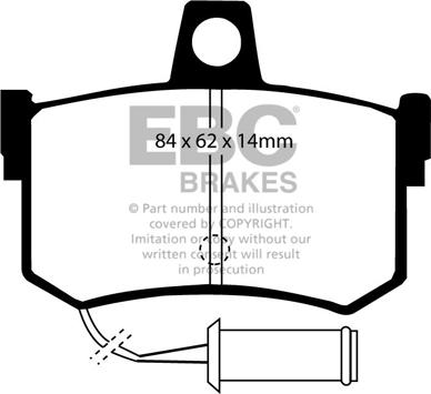 EBC Brakes DP662 - Kit de plaquettes de frein, frein à disque cwaw.fr