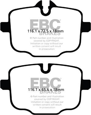 EBC Brakes DP62089 - Kit de plaquettes de frein, frein à disque cwaw.fr