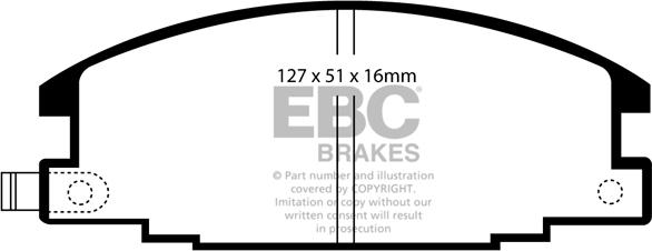 EBC Brakes DP6746 - Kit de plaquettes de frein, frein à disque cwaw.fr