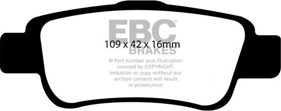 EBC Brakes DP1952 - Kit de plaquettes de frein, frein à disque cwaw.fr