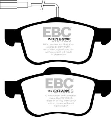 EBC Brakes DP21904 - Kit de plaquettes de frein, frein à disque cwaw.fr