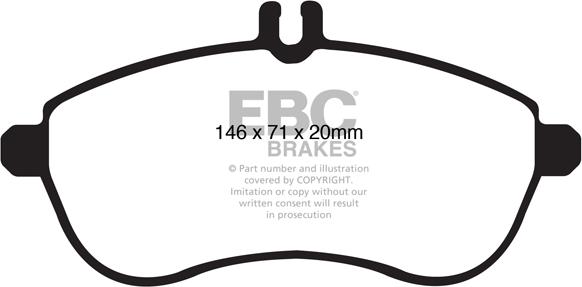 EBC Brakes DP21989 - Kit de plaquettes de frein, frein à disque cwaw.fr