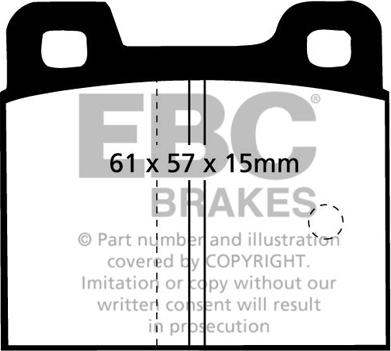 EBC Brakes DP193 - Kit de plaquettes de frein, frein à disque cwaw.fr