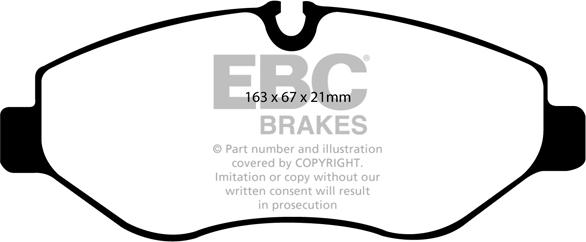 EBC Brakes DP1926 - Kit de plaquettes de frein, frein à disque cwaw.fr