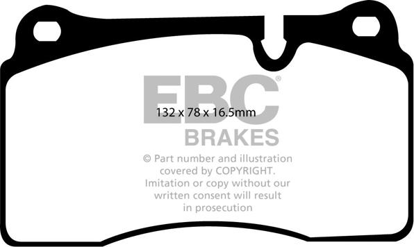 EBC Brakes DP1922 - Kit de plaquettes de frein, frein à disque cwaw.fr