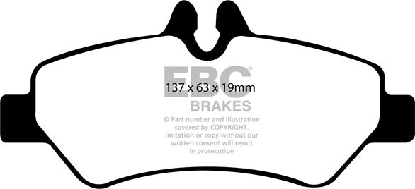 EBC Brakes DP1927 - Kit de plaquettes de frein, frein à disque cwaw.fr