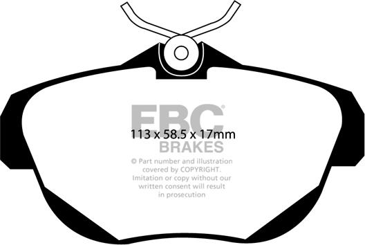 EBC Brakes DP1971 - Kit de plaquettes de frein, frein à disque cwaw.fr