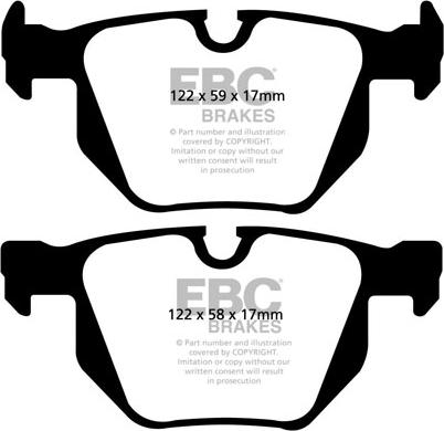 EBC Brakes DP1494 - Kit de plaquettes de frein, frein à disque cwaw.fr