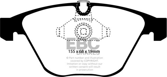 EBC Brakes DP51449NDX - Kit de plaquettes de frein, frein à disque cwaw.fr