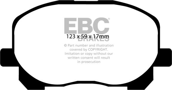 EBC Brakes DP1455 - Kit de plaquettes de frein, frein à disque cwaw.fr