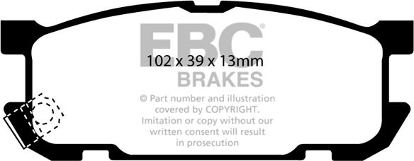 EBC Brakes DP1453 - Kit de plaquettes de frein, frein à disque cwaw.fr