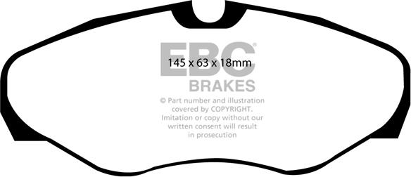 EBC Brakes DP1461 - Kit de plaquettes de frein, frein à disque cwaw.fr