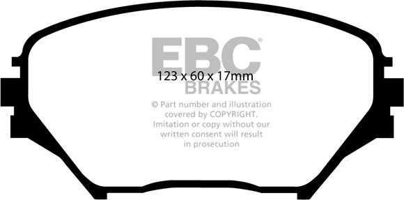 EBC Brakes DP1402 - Kit de plaquettes de frein, frein à disque cwaw.fr