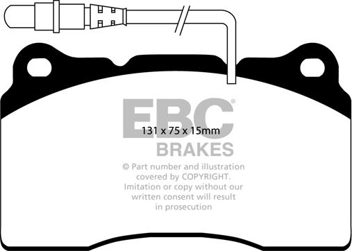 EBC Brakes DP1419 - Kit de plaquettes de frein, frein à disque cwaw.fr