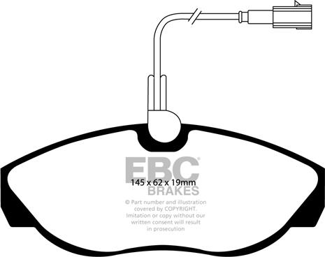 EBC Brakes DP1417 - Kit de plaquettes de frein, frein à disque cwaw.fr