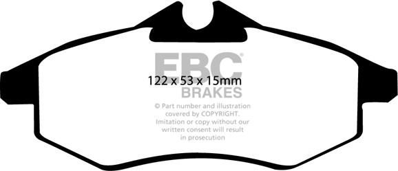 EBC Brakes DP1434 - Kit de plaquettes de frein, frein à disque cwaw.fr