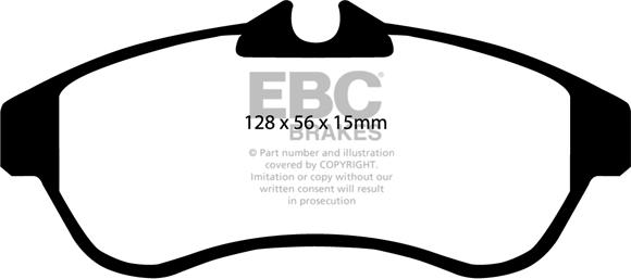 EBC Brakes DP1435 - Kit de plaquettes de frein, frein à disque cwaw.fr