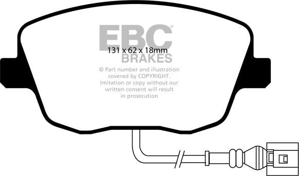 EBC Brakes DP1479 - Kit de plaquettes de frein, frein à disque cwaw.fr