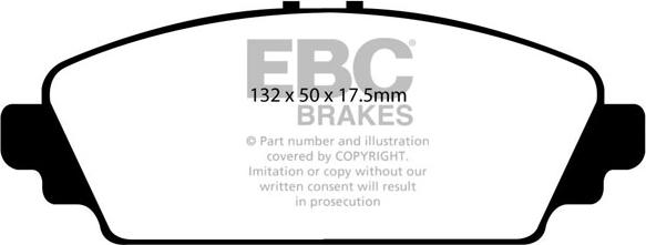 EBC Brakes DP21544 - Kit de plaquettes de frein, frein à disque cwaw.fr