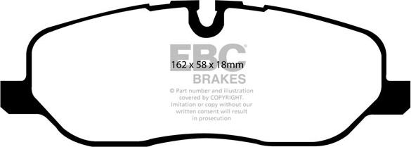 EBC Brakes DP1541 - Kit de plaquettes de frein, frein à disque cwaw.fr