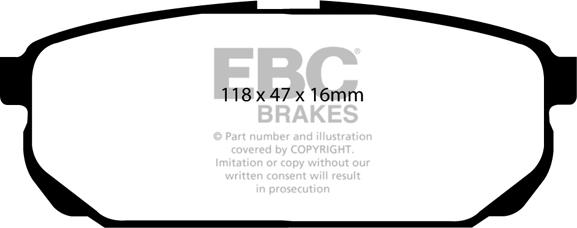 EBC Brakes DP1559 - Kit de plaquettes de frein, frein à disque cwaw.fr