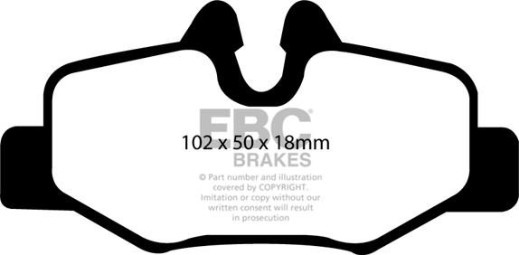 EBC Brakes DP1554 - Kit de plaquettes de frein, frein à disque cwaw.fr