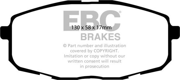 EBC Brakes DP1562 - Kit de plaquettes de frein, frein à disque cwaw.fr