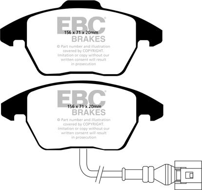 EBC Brakes DP1517 - Kit de plaquettes de frein, frein à disque cwaw.fr