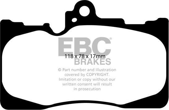 EBC Brakes DP1589 - Kit de plaquettes de frein, frein à disque cwaw.fr