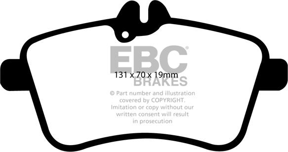 EBC Brakes DP1580 - Kit de plaquettes de frein, frein à disque cwaw.fr