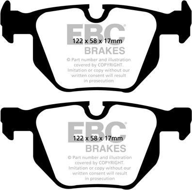 EBC Brakes DP1588 - Kit de plaquettes de frein, frein à disque cwaw.fr