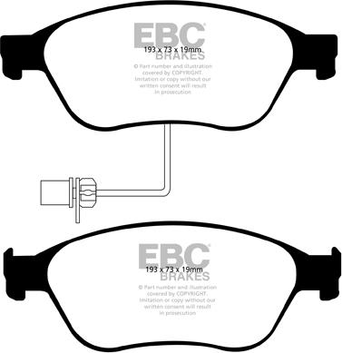 EBC Brakes DP21535 - Kit de plaquettes de frein, frein à disque cwaw.fr