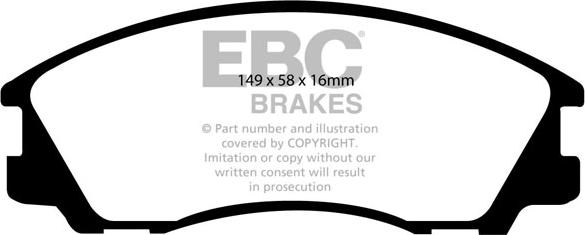 EBC Brakes DP1531 - Kit de plaquettes de frein, frein à disque cwaw.fr