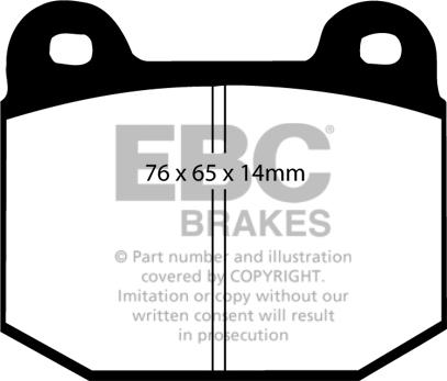 EBC Brakes DP1537 - Kit de plaquettes de frein, frein à disque cwaw.fr