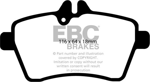 EBC Brakes DP1579 - Kit de plaquettes de frein, frein à disque cwaw.fr