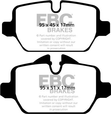 EBC Brakes DP1576 - Kit de plaquettes de frein, frein à disque cwaw.fr