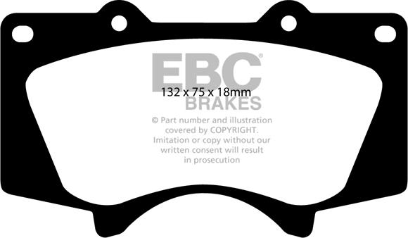 EBC Brakes DP41657R - Kit de plaquettes de frein, frein à disque cwaw.fr