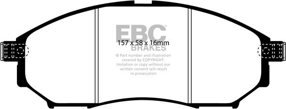 EBC Brakes DP31671C - Kit de plaquettes de frein, frein à disque cwaw.fr