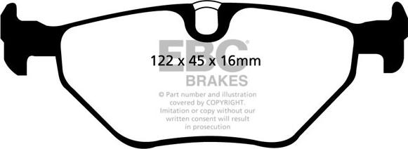 EBC Brakes DP1091 - Kit de plaquettes de frein, frein à disque cwaw.fr