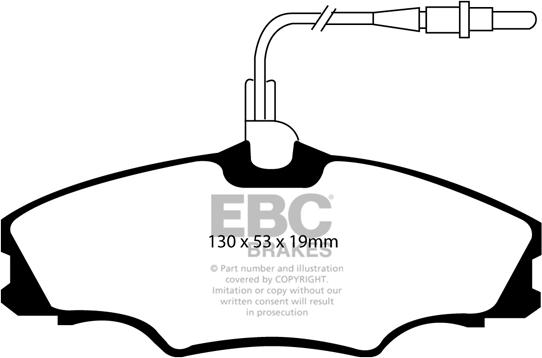 EBC Brakes DP1049 - Kit de plaquettes de frein, frein à disque cwaw.fr