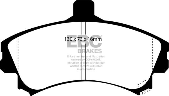 EBC Brakes DP1045 - Kit de plaquettes de frein, frein à disque cwaw.fr