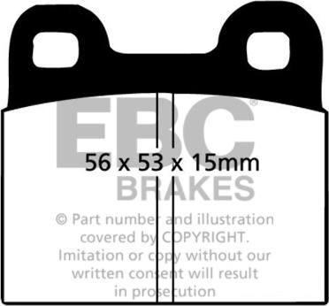 EBC Brakes DP105 - Kit de plaquettes de frein, frein à disque cwaw.fr